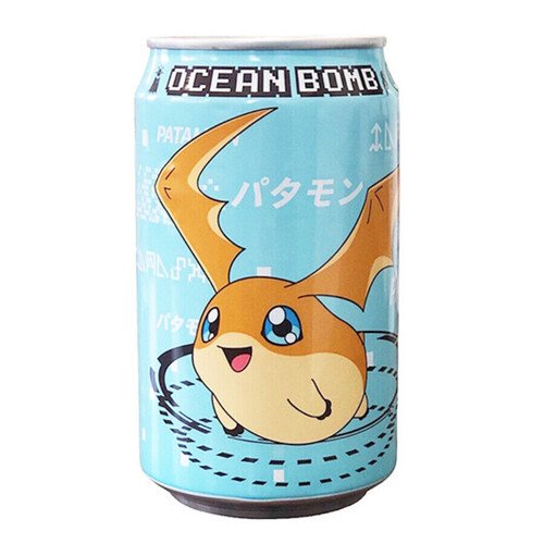 Лимонад Ocean Bomb Digimon Patamon со вкусом лимона, 330 мл напиток газ добрый лимонад 0 5л пэт россия