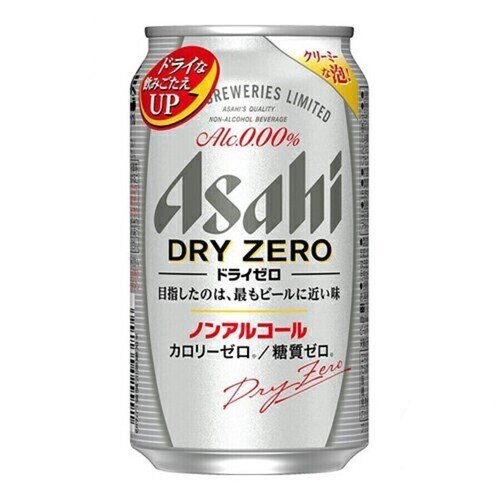 Напиток безалкогольный Asahi Dry Zero, 350 мл вино безалкогольное игристое wine zero extra dry белое сухое 750 мл