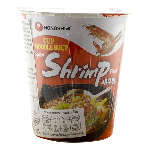 Лапша Nongshim Сеутанг со вкусом острой креветки, 67 г лапша быстрого приготовления nongshim неогури 62 г