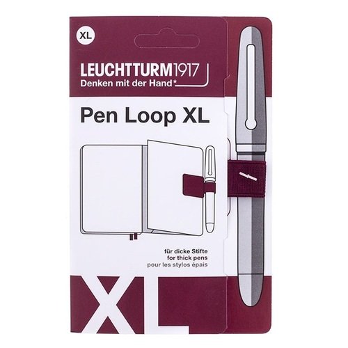 Петля самоклеящаяся Pen Loop XL для ручек Leuchtturm, цвет красный портвейн держатель для ручки leuchtturm1917 pen loop синий камень