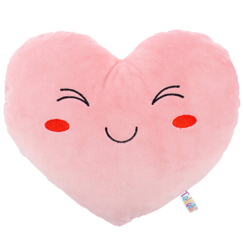 цена Игрушка мягконабивная Tallula Сердце с улыбкой, 30 x 35 см, розовое