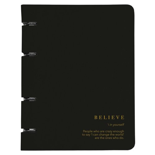 Тетрадь общая Be Smart Believe 163х212 мм 120 л клетка черный 590₽