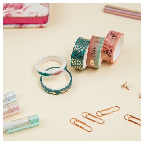 Набор клейких декоративных лент Meshu Feather 5шт 390₽