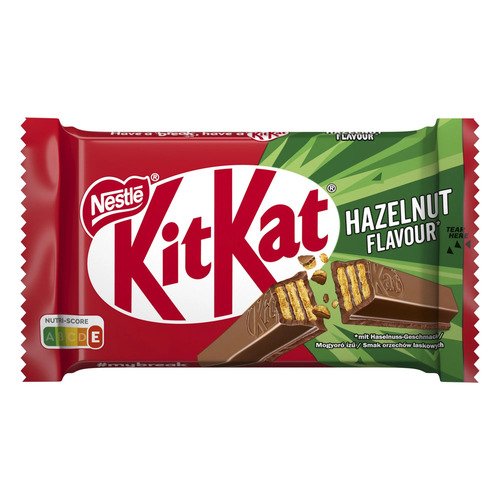 Батончик Kit Kat 4 Fingers Hazelnut, 41,5г little secrets вафля из молочного шоколада морская соль 1 4 унции 40 г