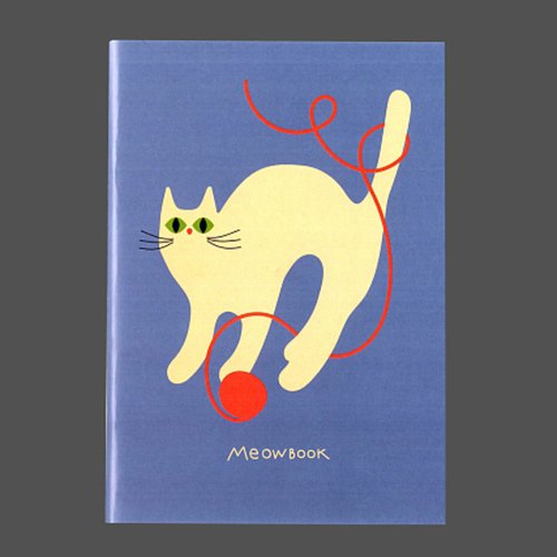 Блокнот Мяубук А6 голубой нелинованный 200₽