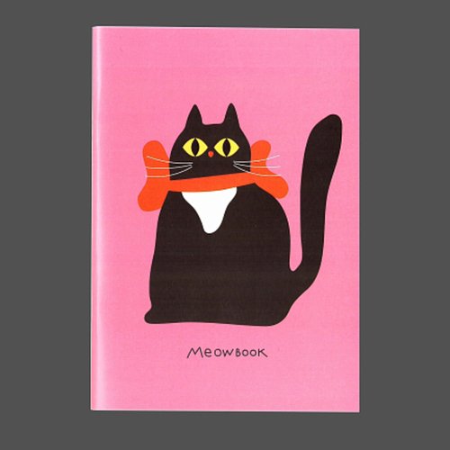 Блокнот Мяубук А6 розовый нелинованный 190₽