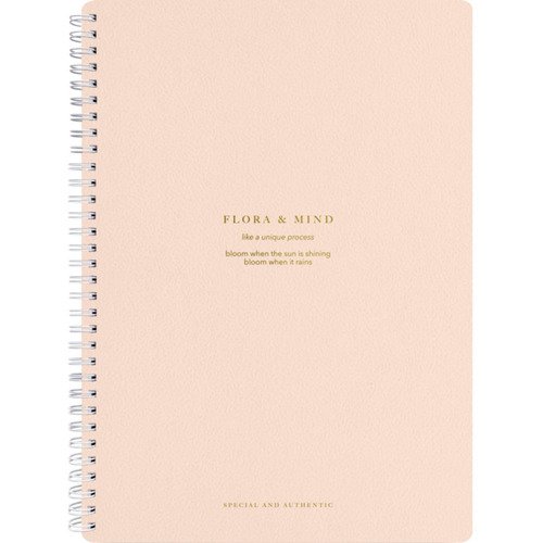 Тетрадь общая Be Smart Flora 202х282 мм 96 л клетка мягкий переплет спираль розовый 530₽