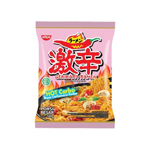 Лапша Nissin Gekikara Ramen Instant Fried Noodles Hot Carbo, 120 г