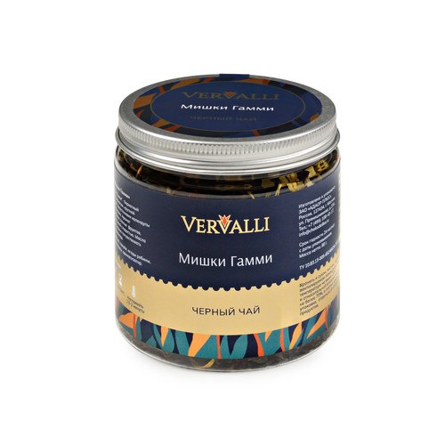 Черный чай VERVALLI Мишки Гамми