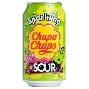 Газированный напиток Chupa Chups Кислое Зеленое Яблоко, 345 мл