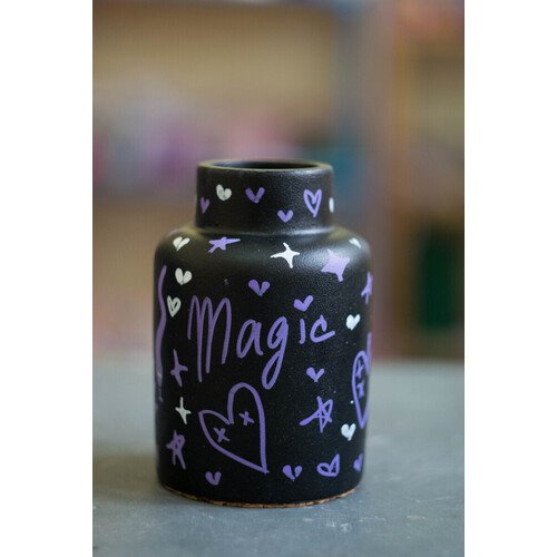 Ваза Lavandinka Сканди черная 552₽