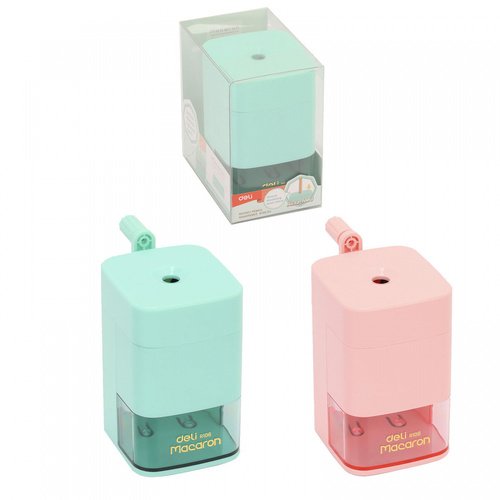 Точилка для карандашей механическая Deli ER10604 Macaron 1 отверстие в ассортименте 800₽