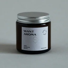 Свеча табак, древесина, ваниль, древесный фитиль