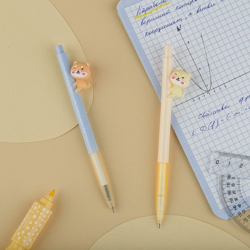 Набор Meshu Cute dog автоматическая ручка автоматический карандаш с топпером блистер 550₽