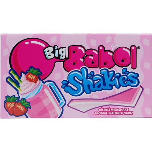 Жевательная резинка Big Babol Shakies Strawberry со вкусом клубничного коктейля 26 гр 288₽