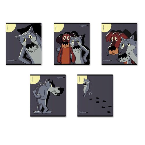 Тетрадь общая ученическая ErichKrause Жил-был Пес 48 листов клетка в ассортименте 120₽