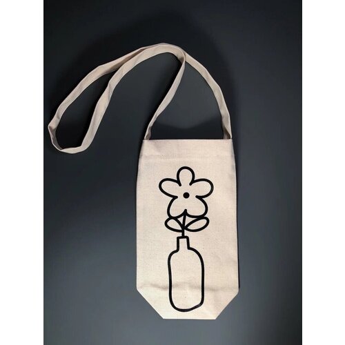 Сумка под бутылку Подписные издания Цветочек одноцвет 500₽