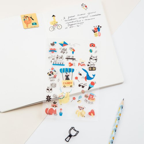 Наклейки Meshu Summer party 70₽