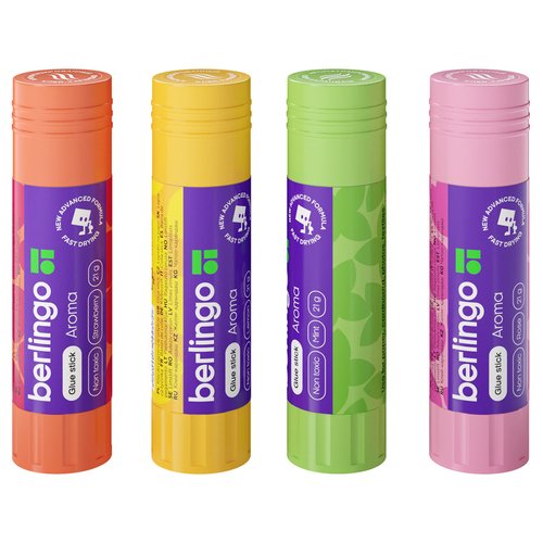 Клей-карандаш Berlingo Aroma 21 гр ароматизированный в ассортименте 230₽