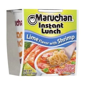 Лапша MARUCHAN Instant Lunch Lime Shrimp, 64 г