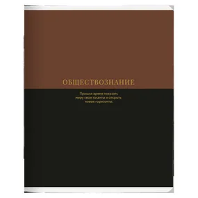 Тетрадь общая ученическая Be Smart Believe, 165х203 мм, 48 л, клетка, мягкий переплет, скрепка, обществознание