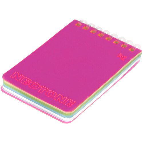 Блокнот на мягком гребне BG Neotone А7 80л 80 грм2 фактурное тиснение розовый 180₽