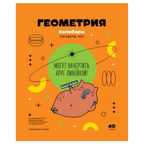 Тетрадь предметная BG Записки школьника - Геометрия 40л 50₽