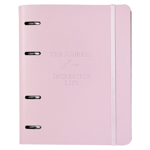 Тетрадь общая Infolio Study Journal, 175х212 мм, 120л, клетка, кольцевой механизм, розовый