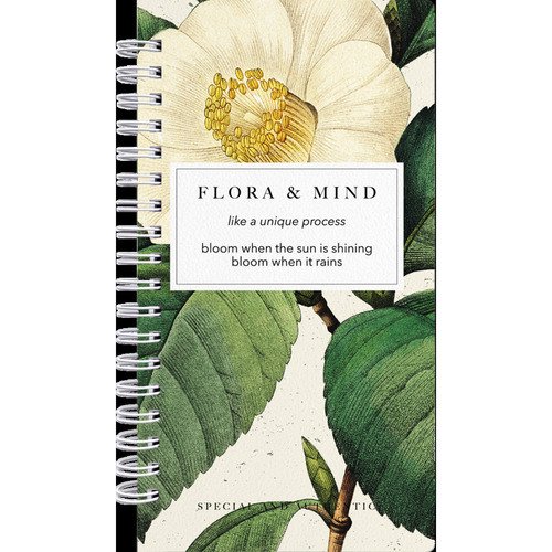 Блокнот Be Smart Flora 94х174 мм 100л клетка твердый переплет спираль камелия 370₽