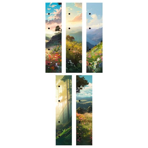 Закладки для тетрадей на кольцах На рассвете картон 5 шт 150₽