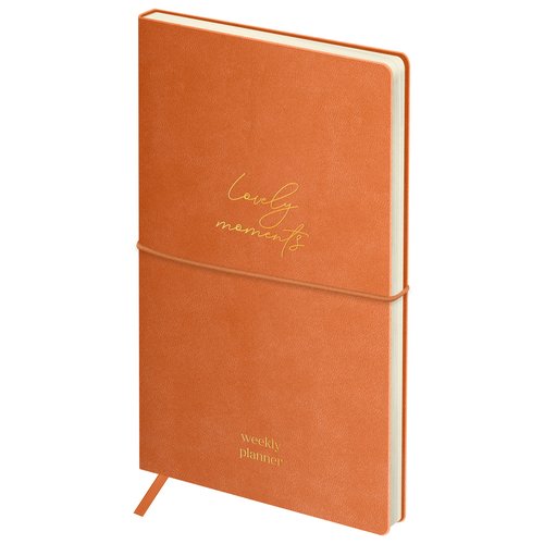 Еженедельник недатированный Greenwich Line Envelope Peach Fuzz 100х170 мм 64л мягкий переплет кожзам с резинкой 580₽