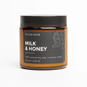 Свеча ароматическая Falcon Home Молоко и мед, 120 мл