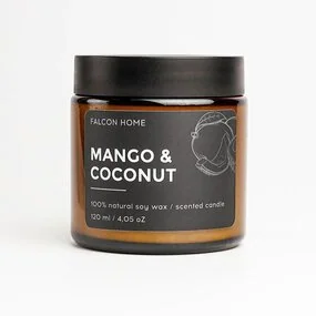 Свеча ароматическая Falcon Home Манго и кокос, 120 мл