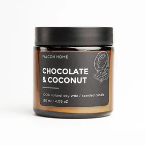 Свеча ароматическая Falcon Home Кокос и шоколад, 120 мл