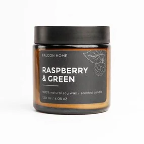 Свеча ароматическая Falcon Home Малина и зелень, 120 мл