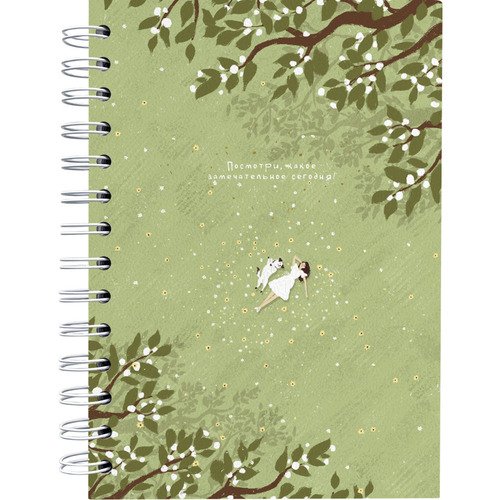 Тетрадь общая Be Smart Soul 144х204 мм 120 л клетка твердый переплет спираль сад 480₽