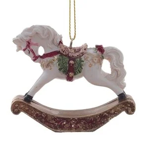 Изделие декоративное подвесное Remeco Лошадка белая, 7,5х2х6,5 см 782464