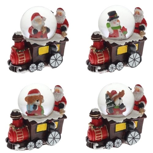 Фигурка декоративная в стеклянном шаре Remeco ОленьСнеговикМедвежонокСанта D45 см 85х5х8 см в ассортименте 236006 395₽