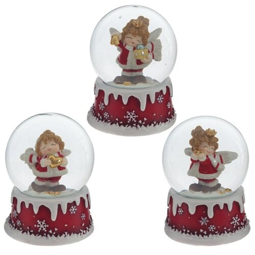 Фигурка декоративная в стеклянном шаре Remeco Ангел D6 см 7х7х9 см в ассортименте 794187 475₽