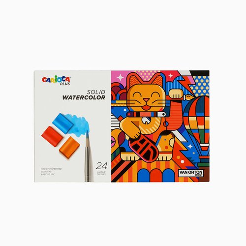 Краски акварельные Carioca Plus в кюветах 24 цвета 2100₽