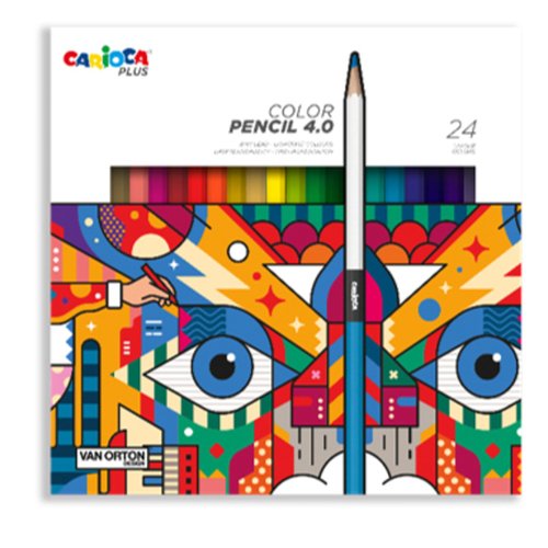 Карандаши цветные заточенные Carioca Plus 24 цвета 1800₽