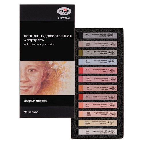 Набор художественной пастели Старый мастер Портрет 12 цветов 700₽