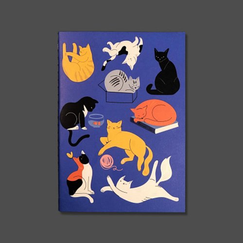 Тетрадь Котики, А5, клетка