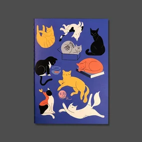 Тетрадь Котики, А5, клетка