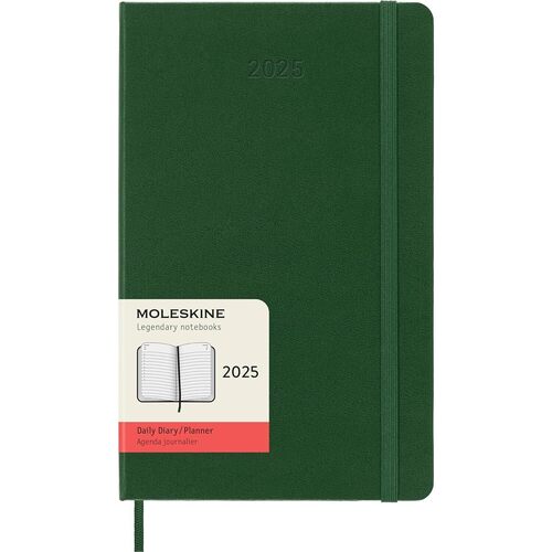 Ежедневник Moleskine Classic Daily Large, 130х210 мм, 400 стр, зеленый DHK1512DC3