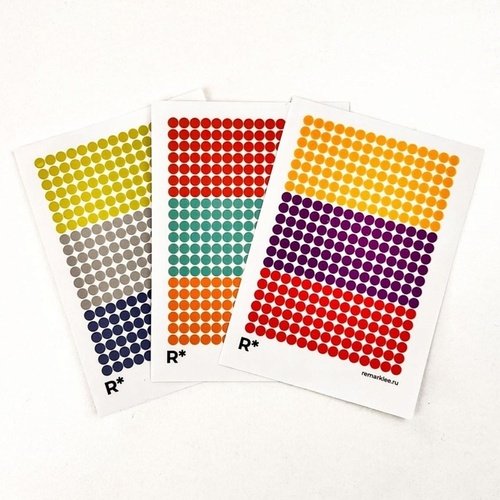 Набор прозрачных стикеров Creative А6 Цветные кружочки 480₽