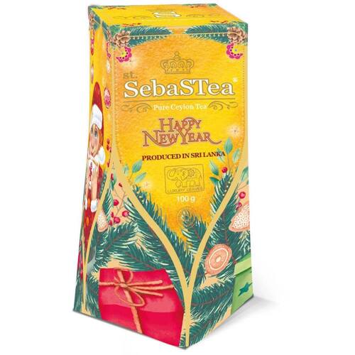 Чай черный SebaStea Winter bliss Assortment 2 ванильклубника золотая коробка 99₽