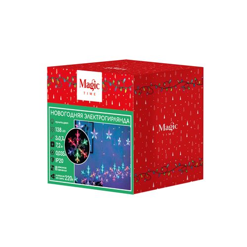 Новогодняя электрогирлянда Феникс-Презент 138 LED ламп 300x70 cм 995₽