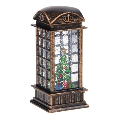 Светильник Сноу Бум декоративный в виде фонаря с LED подсветкой, 3xAG13, 52x52x115мм,пластик,вода