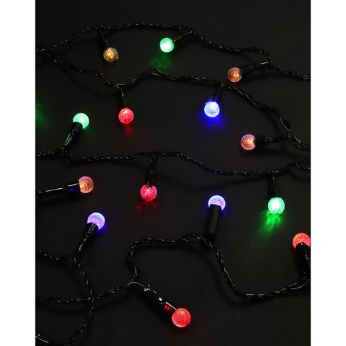 Гирлянда электрическая Сноу Бум улич. с насадками Шарики, 10м, 100LED, свечение мульти, 8 режимов, 220В